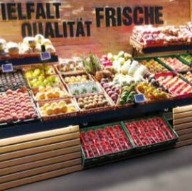 Obst- und Gemüse-Präsentation