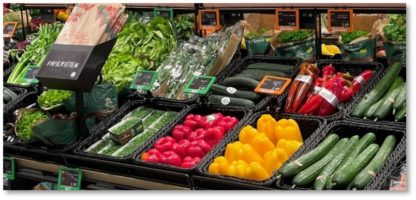 Kunststoffkörbe im Einsatz Obst & Gemüse